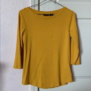 Yellow 3/4 Sleeve Shirt